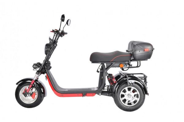 Электроскутер Citycoco WHITE SIBERIA Pro Trike+ 3000W Трицикл